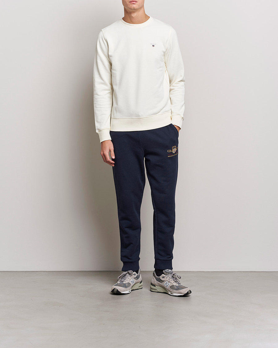 Hombres | Pantalones | GANT | Archive Shield Sweatpants Evening Blue