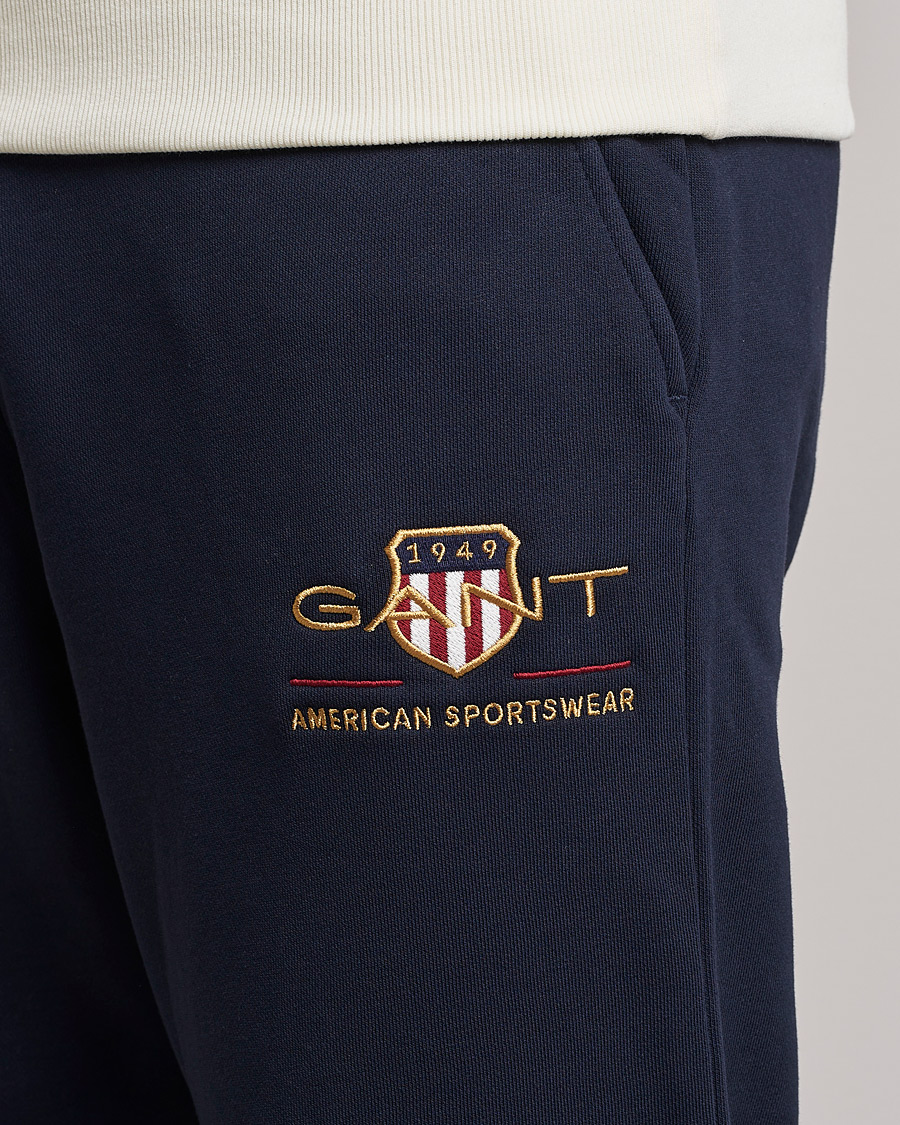 Hombres | Pantalones | GANT | Archive Shield Sweatpants Evening Blue