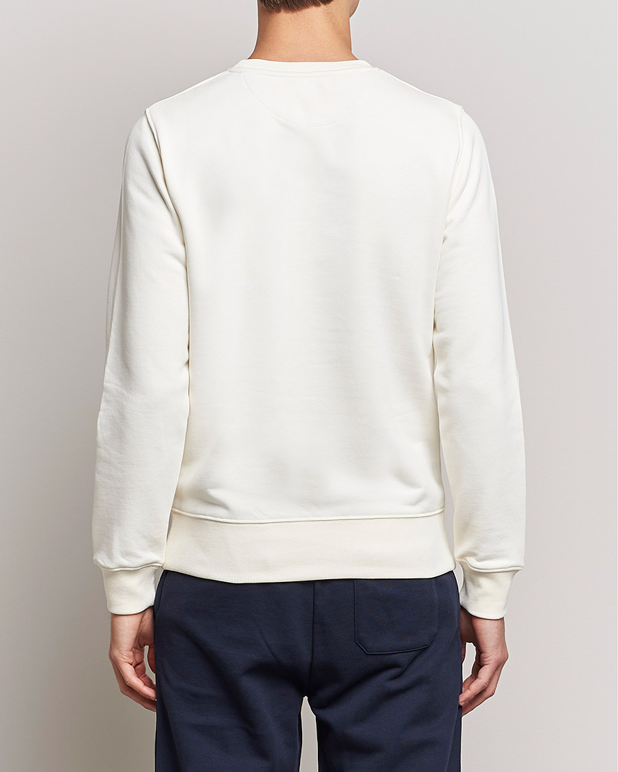 Hombres | Jerséis y prendas de punto | GANT | Original Shield Logo Crew Neck Sweatshirt Eggshell