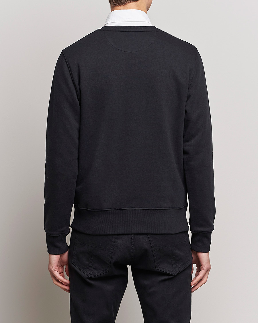 Hombres | Jerséis y prendas de punto | GANT | Original Shield Logo Crew Neck Sweatshirt Black