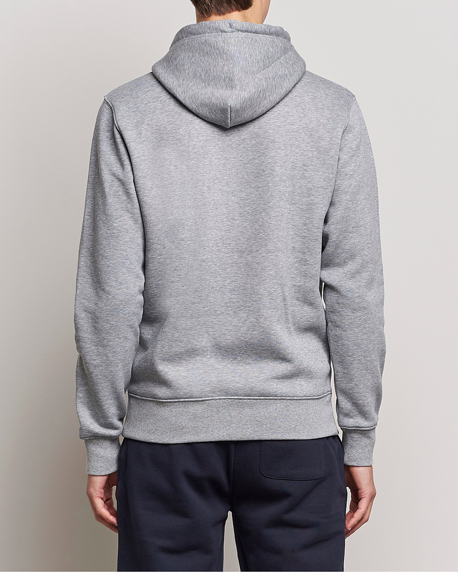 Hombres | Jerséis y prendas de punto | GANT | Original Shield Logo Hoodie Grey Melange