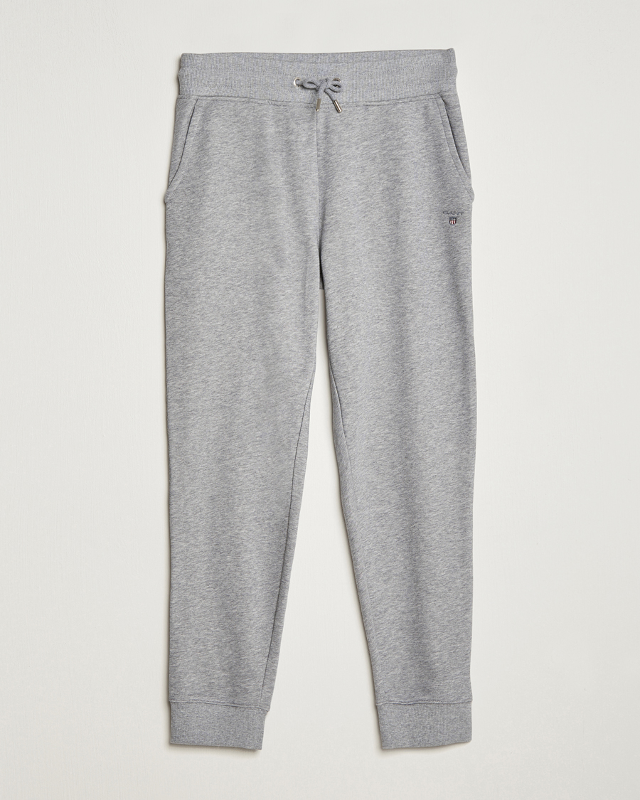 Hombres | Pantalones | Gant | Original Sweatpants Grey Melange