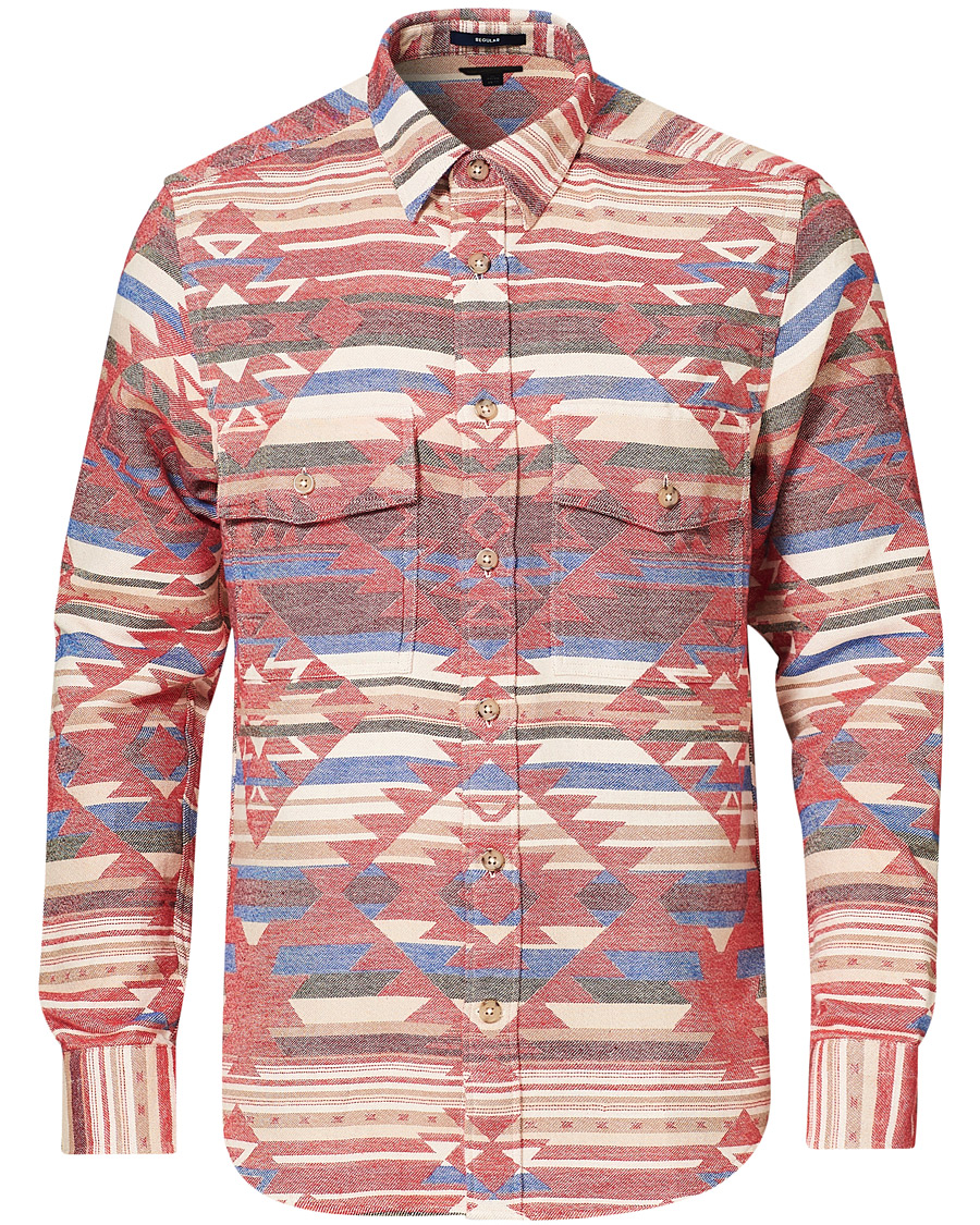 Hombres | Camisas | GANT | Regular Fit Geometric Jacquard Shirt Multi
