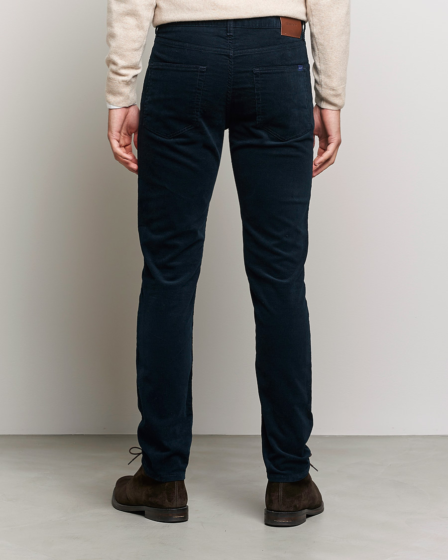 Hombres | Pantalones | GANT | Hayes Cord Jeans Marine
