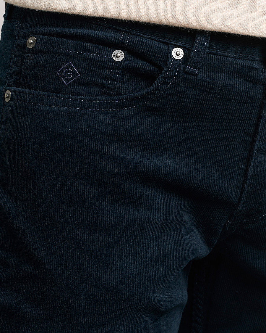 Hombres | Pantalones | GANT | Hayes Cord Jeans Marine