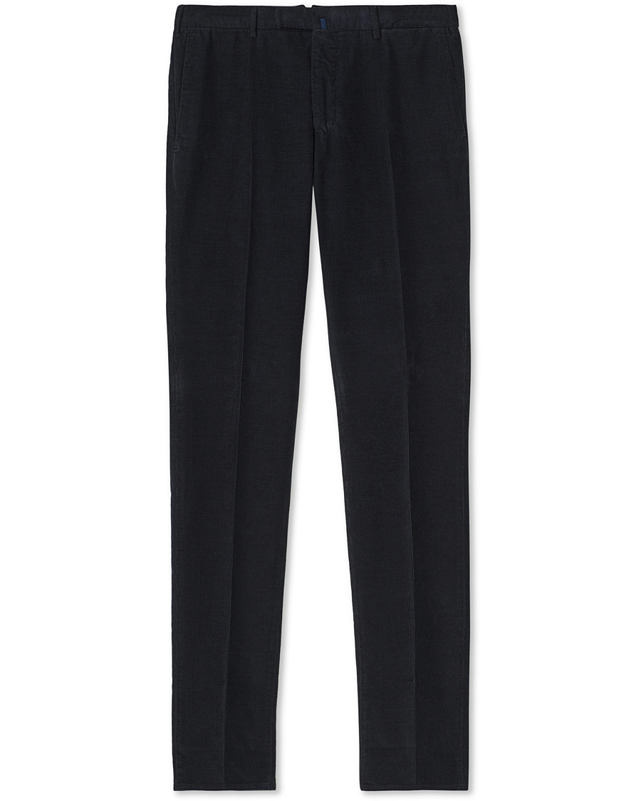 Hombres | Pantalones | Incotex | Slim Fit Corduroy Trousers Navy