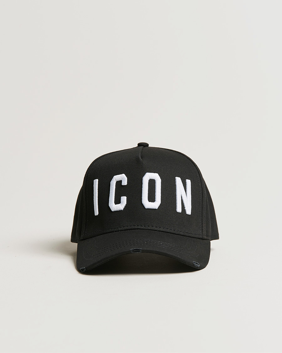 Hombres | Dsquared2 Icon Baseball Cap Black/White | Dsquared2 | Icon Baseball Cap Black/White