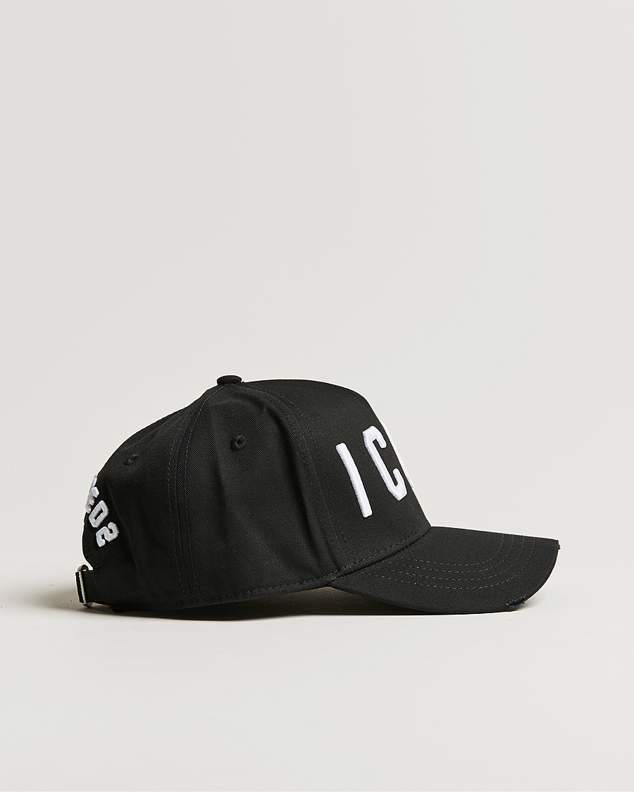Hombres | Dsquared2 Icon Baseball Cap Black/White | Dsquared2 | Icon Baseball Cap Black/White