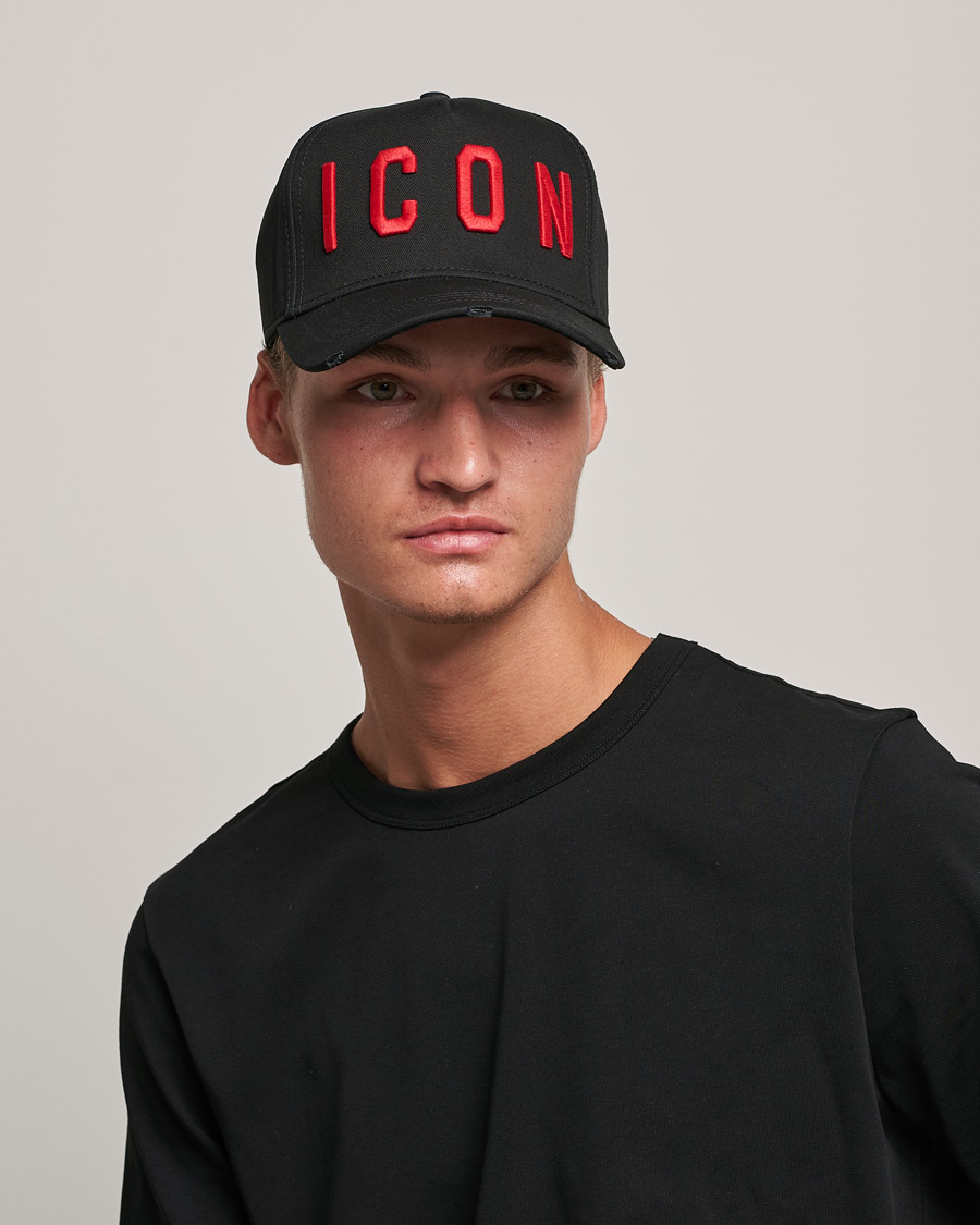 Hombres |  | Dsquared2 | Icon Baseball Cap Black/Red