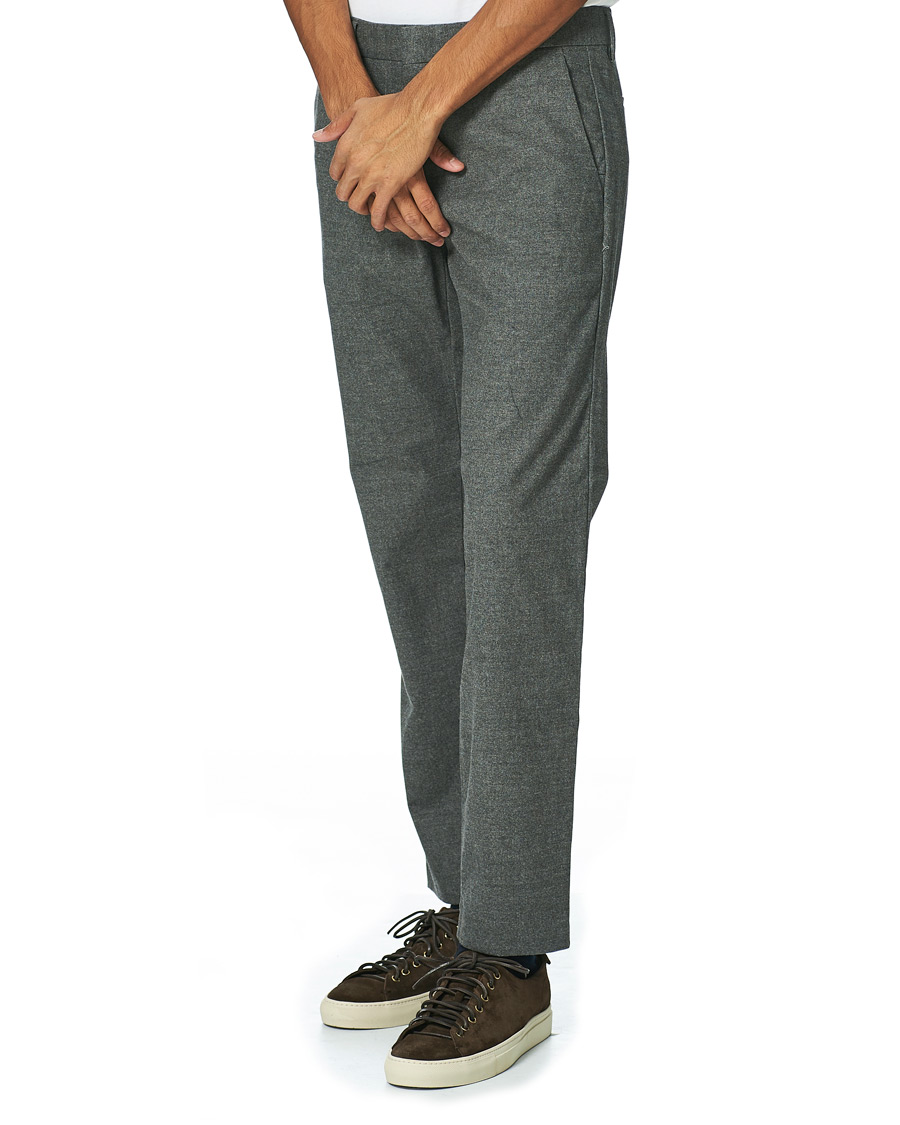 Hombres | Pantalones | NN07 | Theo Regular Fit Brushed Cotton Chinos Grey