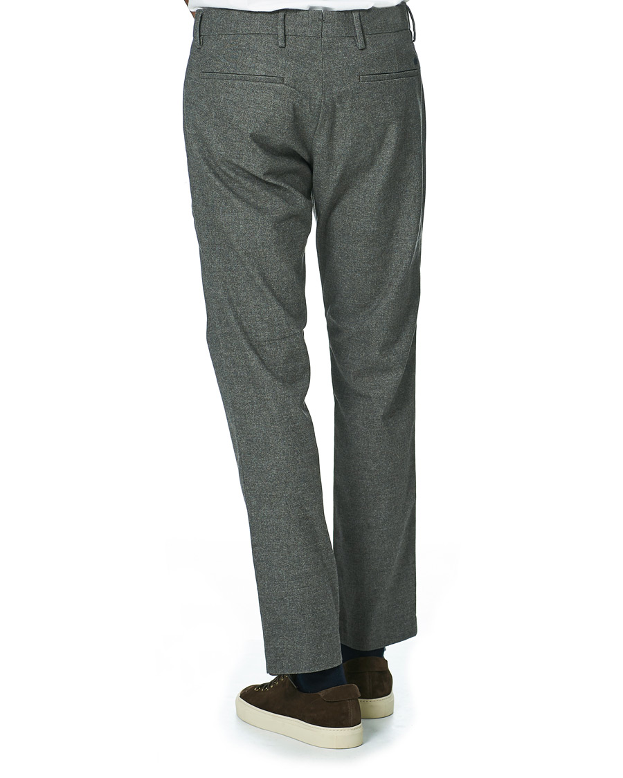 Hombres | Pantalones | NN07 | Theo Regular Fit Brushed Cotton Chinos Grey