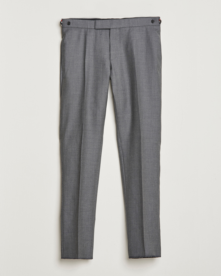 Hombres | Pantalones | Thom Browne | Super 120s Wool Trousers Medium Grey