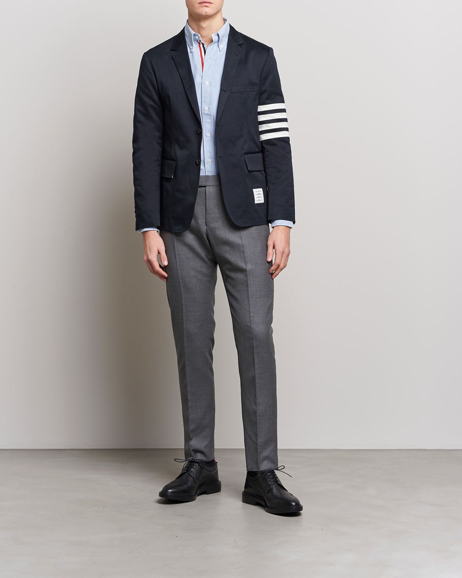 Hombres | Pantalones | Thom Browne | Super 120s Wool Trousers Medium Grey