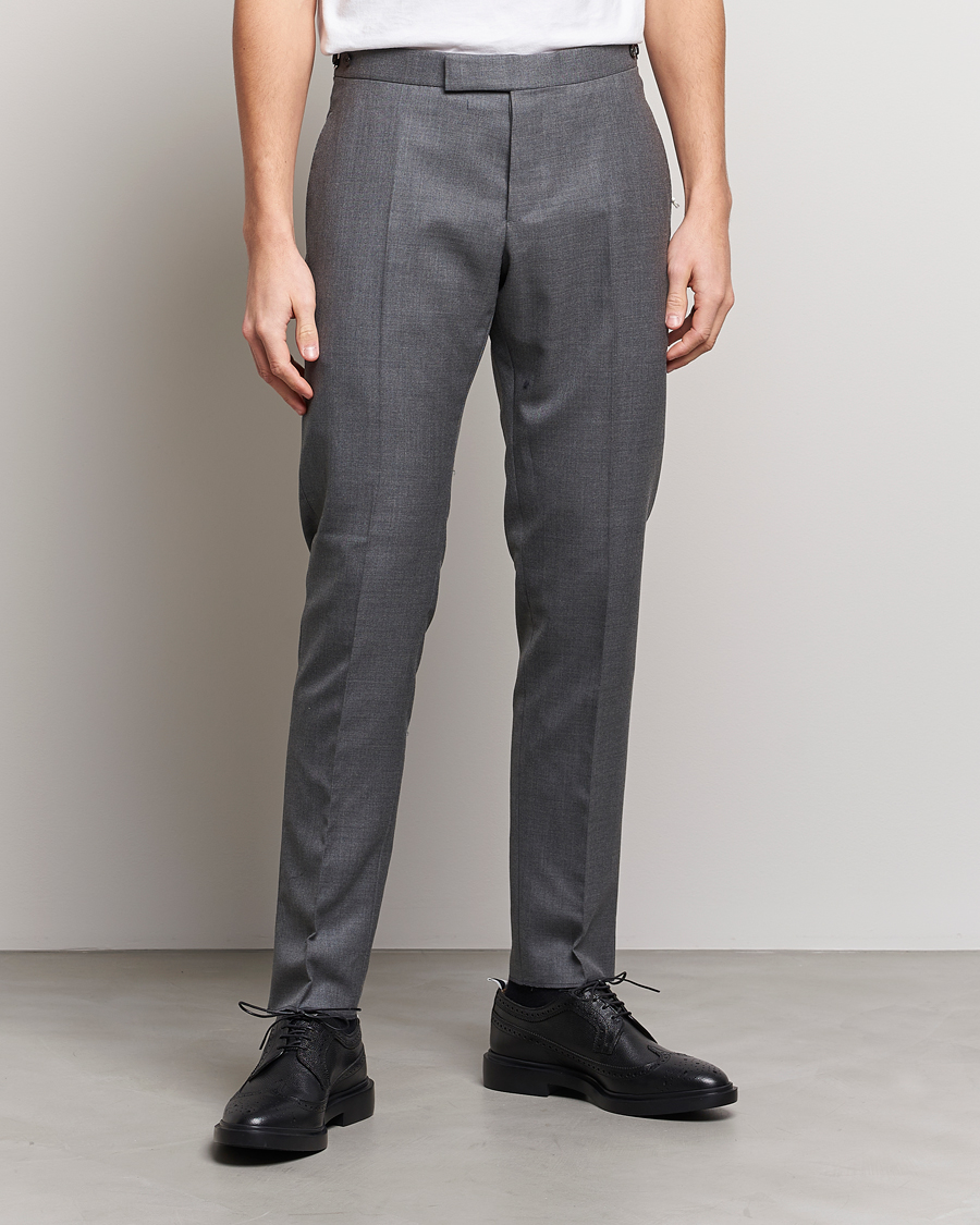 Hombres | Pantalones | Thom Browne | Super 120s Wool Trousers Medium Grey