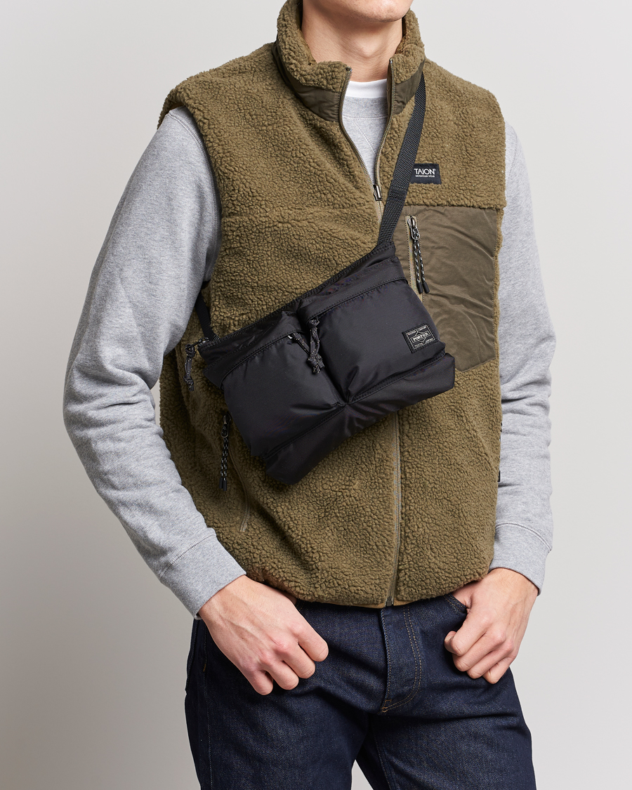 Hombres | Bolsos | Porter-Yoshida & Co. | Force Small Shoulder Bag Black