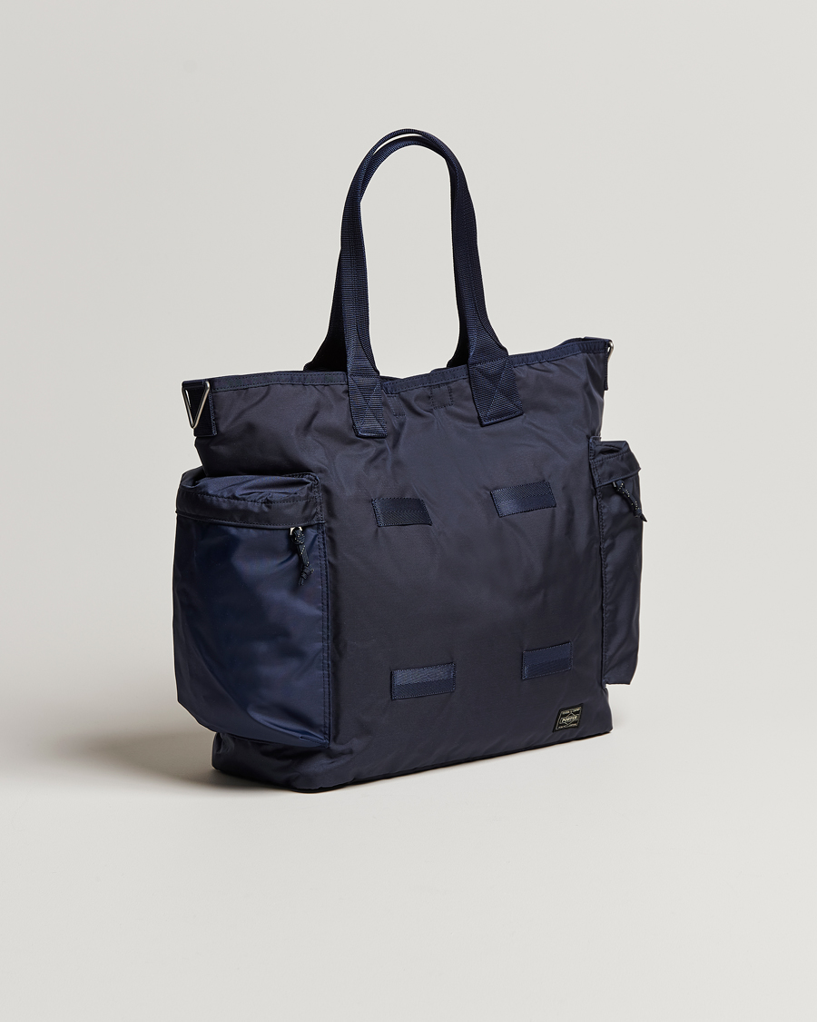 Hombres | Bolsos | Porter-Yoshida & Co. | Force 2Way Tote Bag Navy Blue
