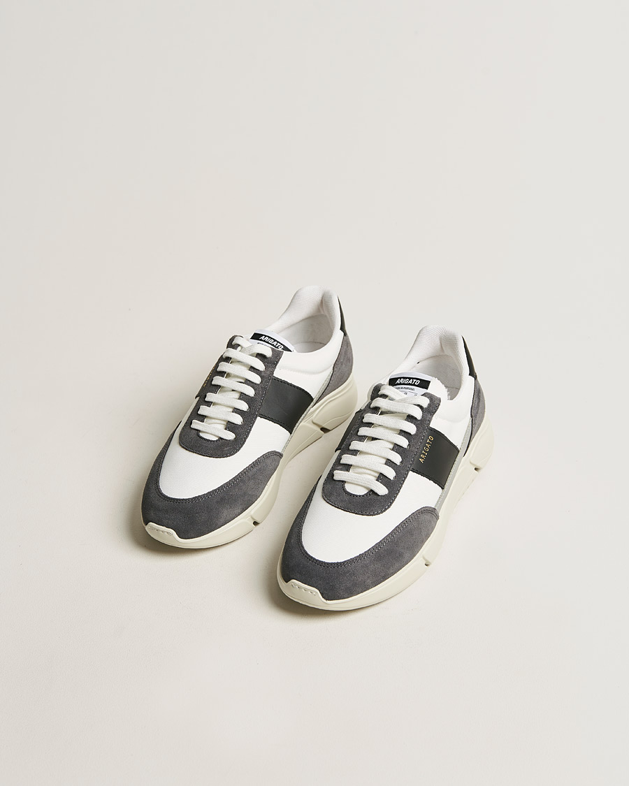 Hombres | Rebajas Zapatos | Axel Arigato | Genesis Vintage Runner Sneaker White/Grey Suede