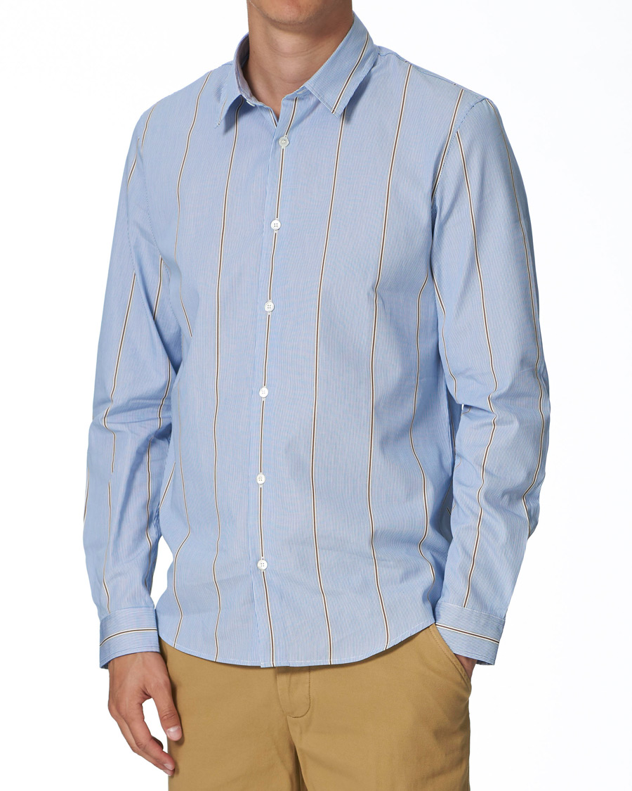 Hombres | Camisas | A.P.C. | Anthony Striped Shirt Light Blue