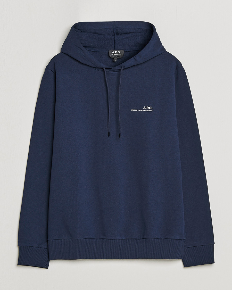 Hombres | Jerséis y prendas de punto | A.P.C. | Item Hoodie Navy