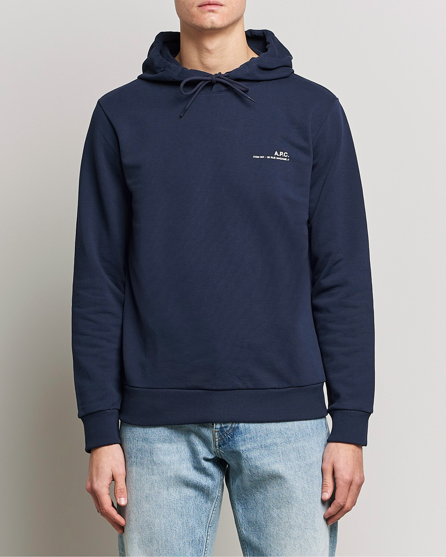 Hombres | Jerséis y prendas de punto | A.P.C. | Item Hoodie Navy