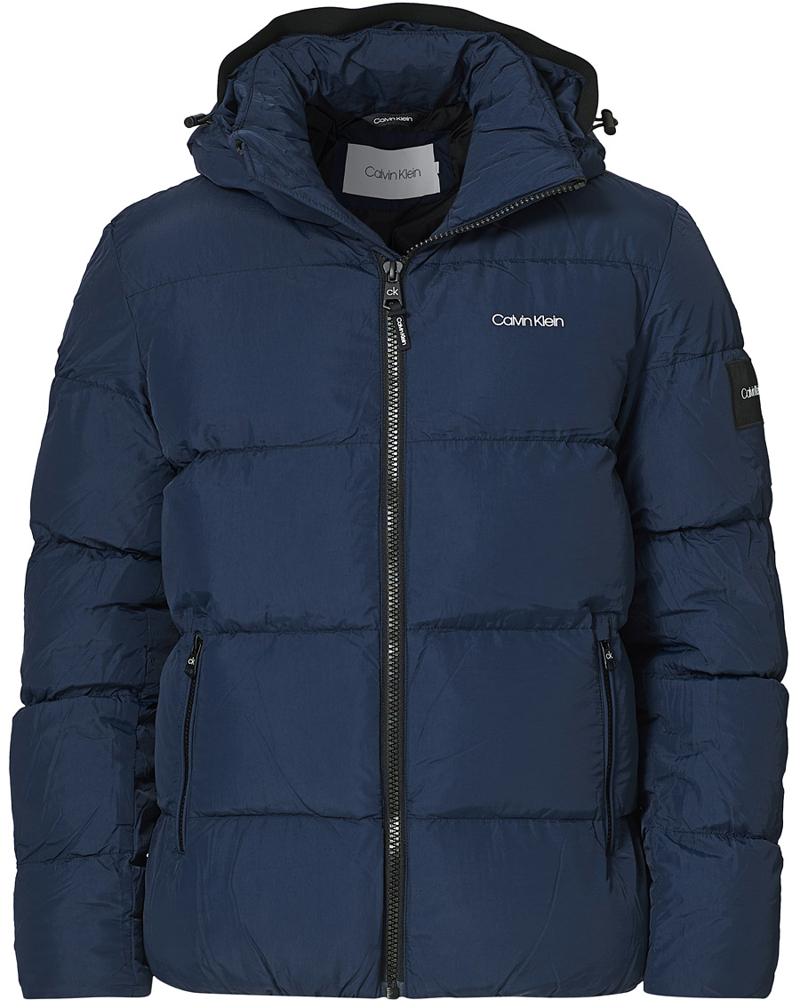 Hombres | Abrigos y chaquetas | Calvin Klein | Crinkle Nylon Puffer Jacket Navy