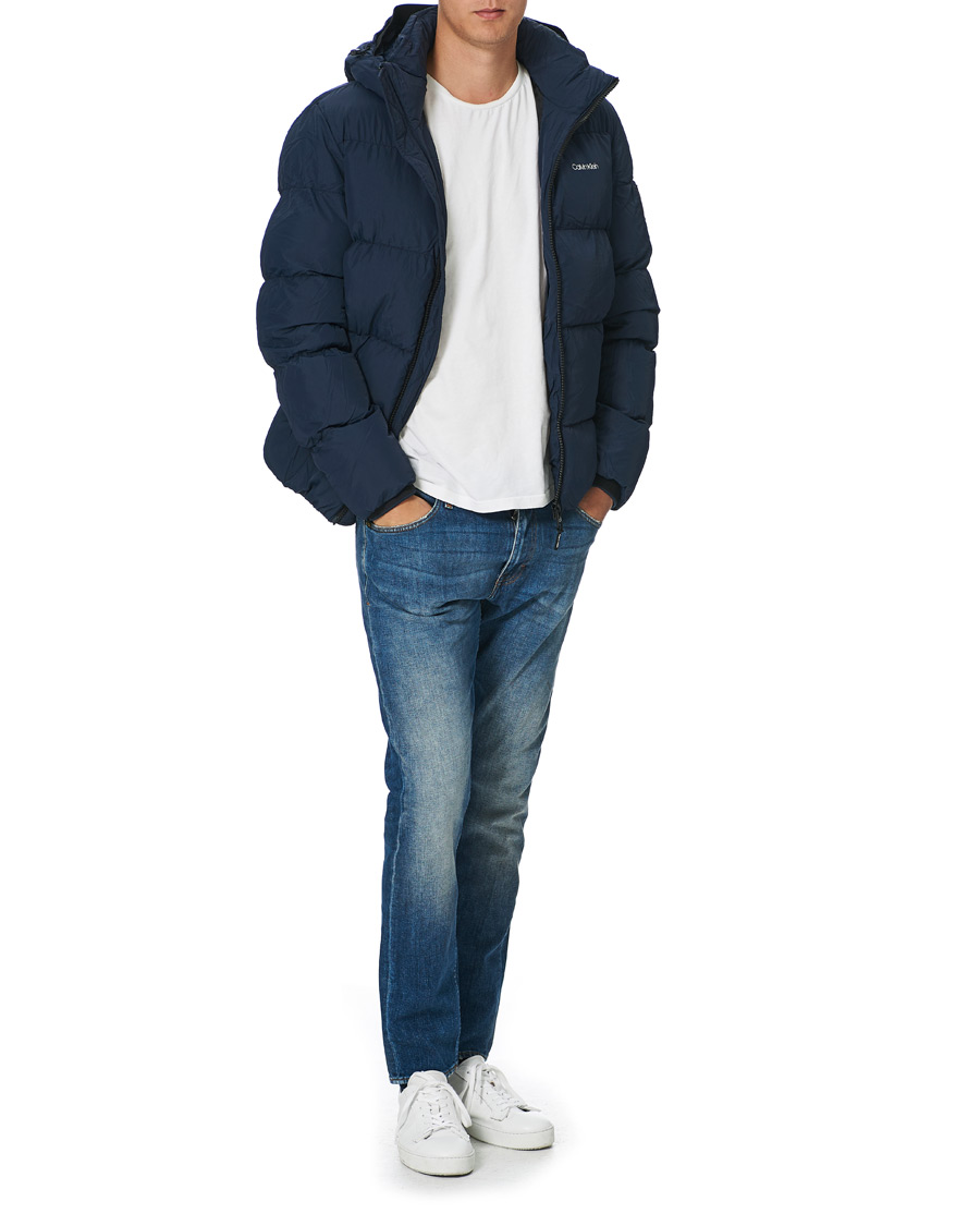 Hombres | Abrigos y chaquetas | Calvin Klein | Crinkle Nylon Puffer Jacket Navy