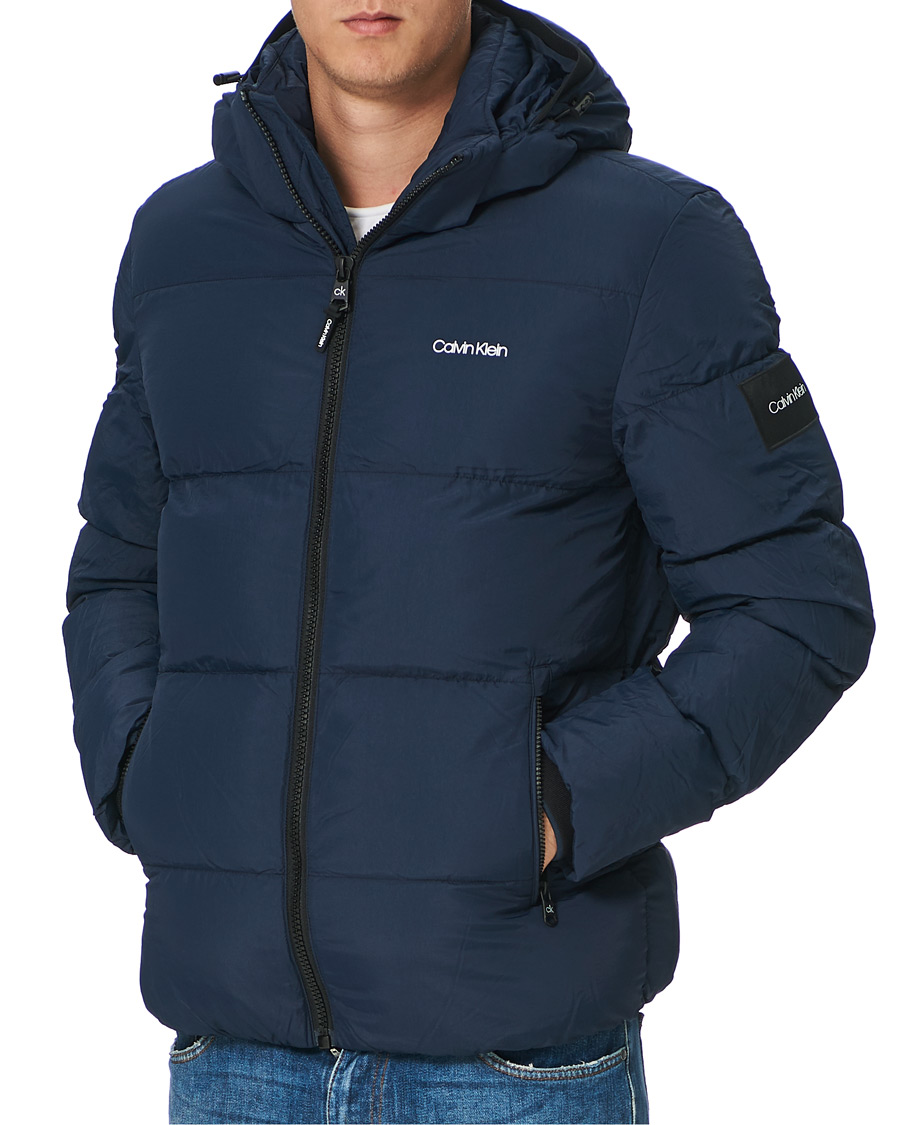 Hombres | Abrigos y chaquetas | Calvin Klein | Crinkle Nylon Puffer Jacket Navy
