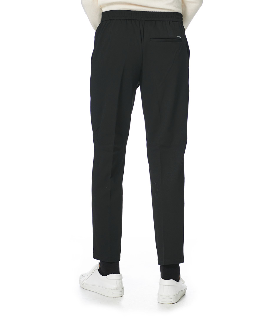 Hombres | Pantalones | Calvin Klein | Tapered Fit Jersey Hybrid Pants Black
