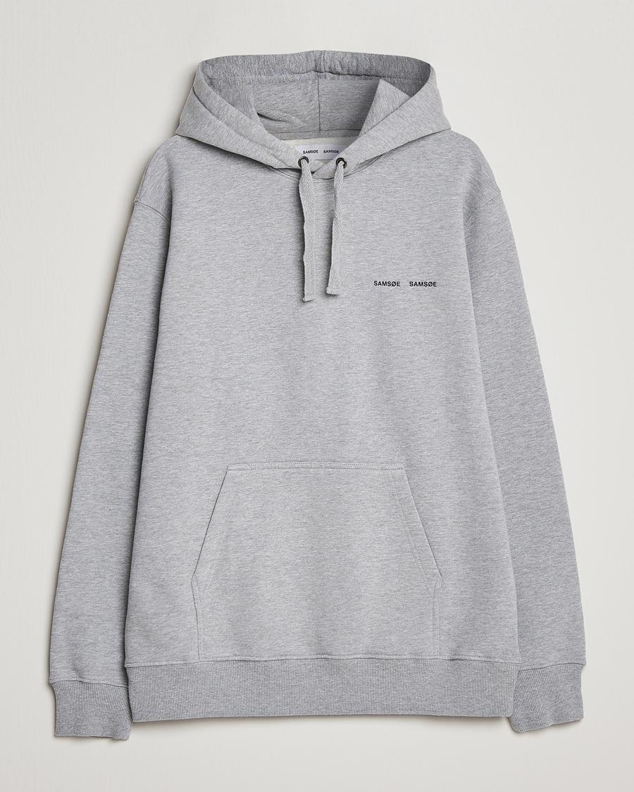 Hombres | Jerséis y prendas de punto | Samsøe Samsøe | Norsbro Hoodie Grey Melange