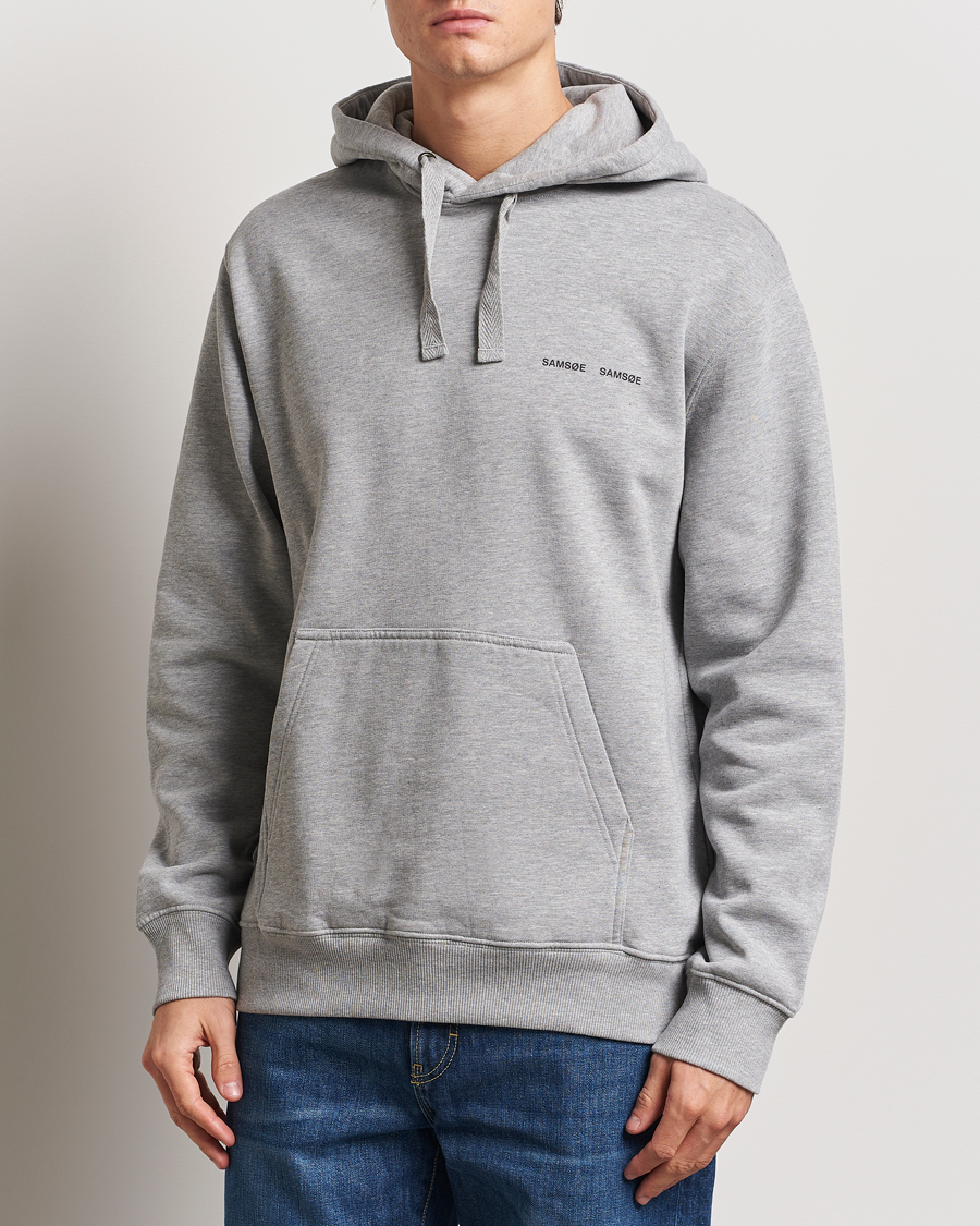 Hombres | Jerséis y prendas de punto | Samsøe Samsøe | Norsbro Hoodie Grey Melange