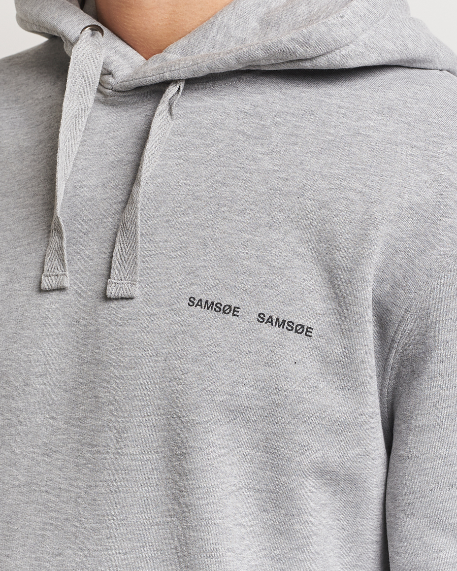 Hombres | Jerséis y prendas de punto | Samsøe Samsøe | Norsbro Hoodie Grey Melange