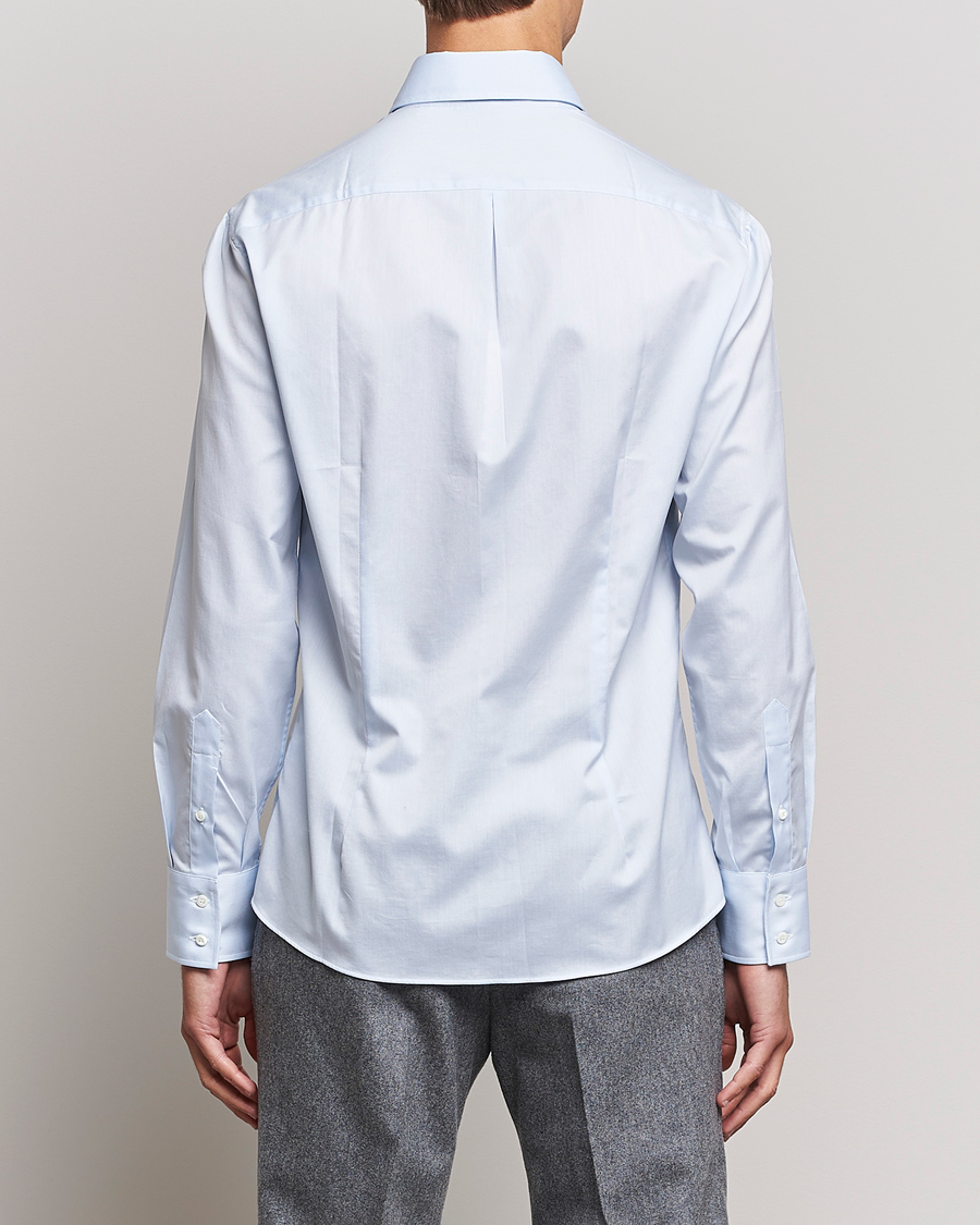 Hombres | Camisas | Brunello Cucinelli | Slim Fit Poplin Shirt Light Blue