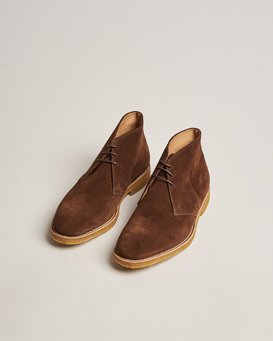 Hombres | Zapatos | Loake 1880 | Rivington Suede Crepe Sole Chukka Brown