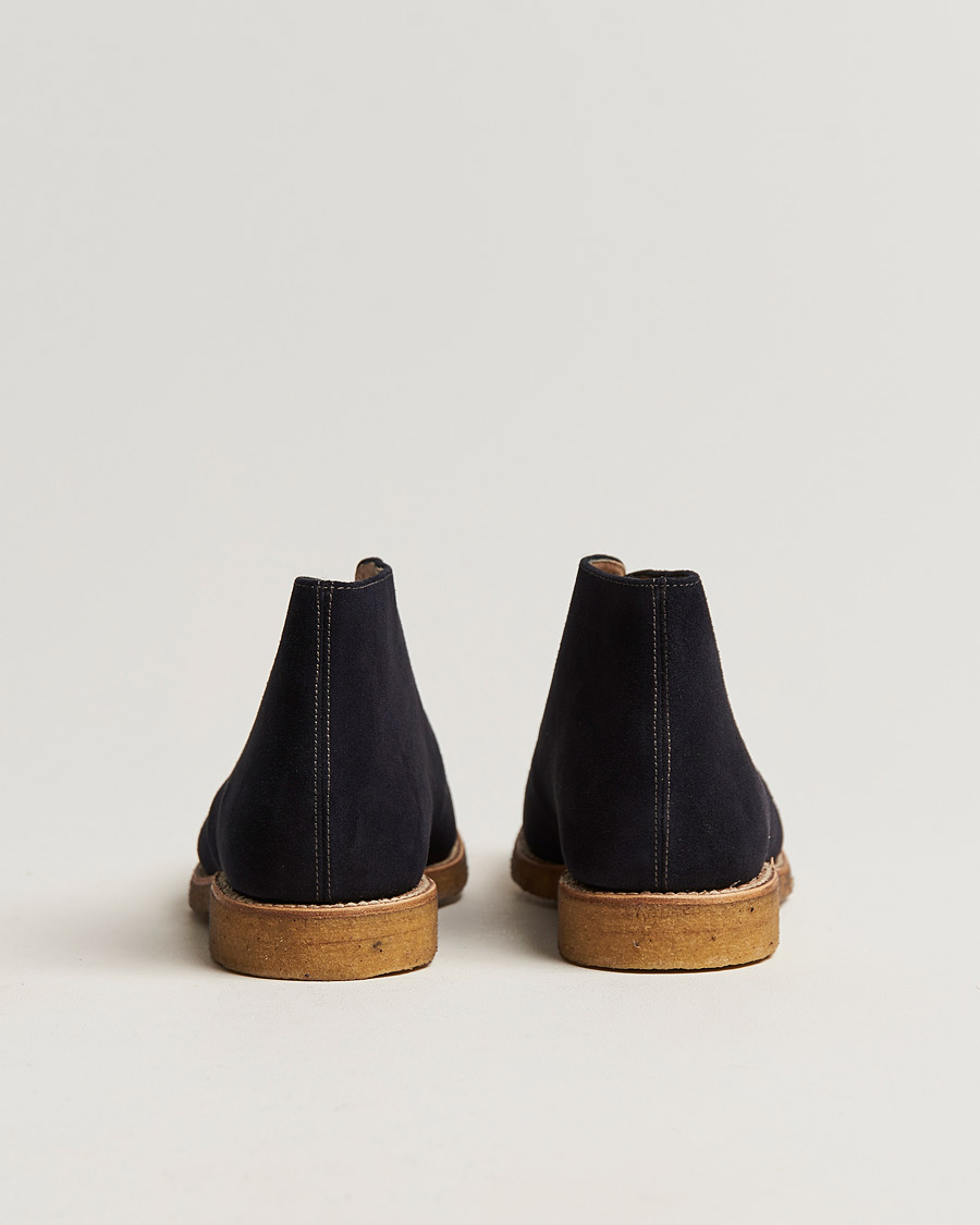 Hombres | Loake 1880 Rivington Suede Crepe Sole Chukka Navy | Loake 1880 | Rivington Suede Crepe Sole Chukka Navy