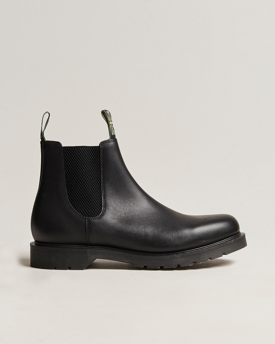 Hombres | Botas | Loake Shoemakers | Loake 1880 Mccauley Heat Sealed Chelsea Black Leather