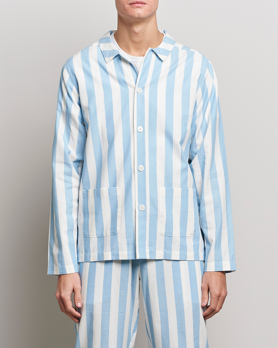 Hombres | Ropa cómoda | Nufferton | Uno Striped Pyjama Set Blue/White