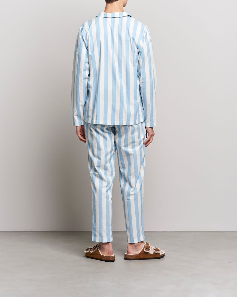 Hombres | Pijamas y batas | Nufferton | Uno Striped Pyjama Set Blue/White