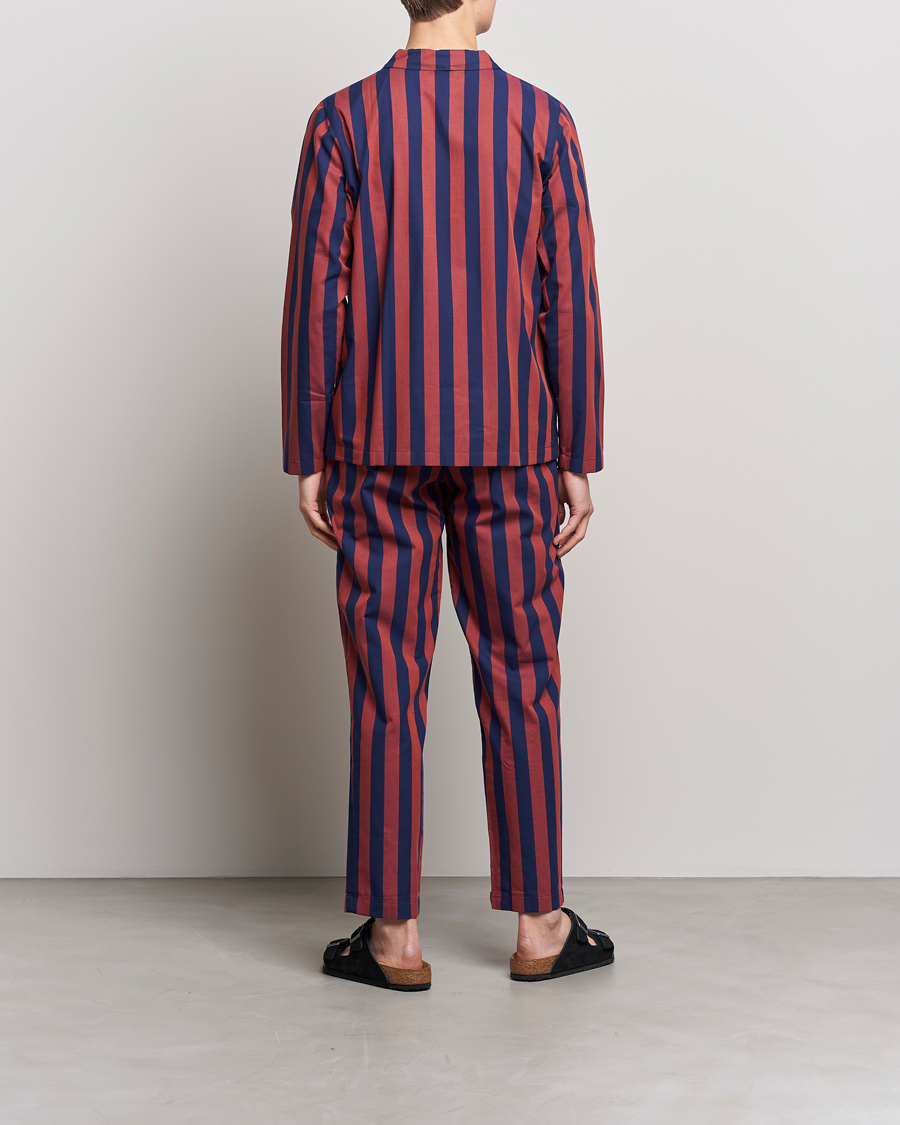 Hombres | Nufferton Uno Striped Pyjama Set Blue/Red | Nufferton | Uno Striped Pyjama Set Blue/Red