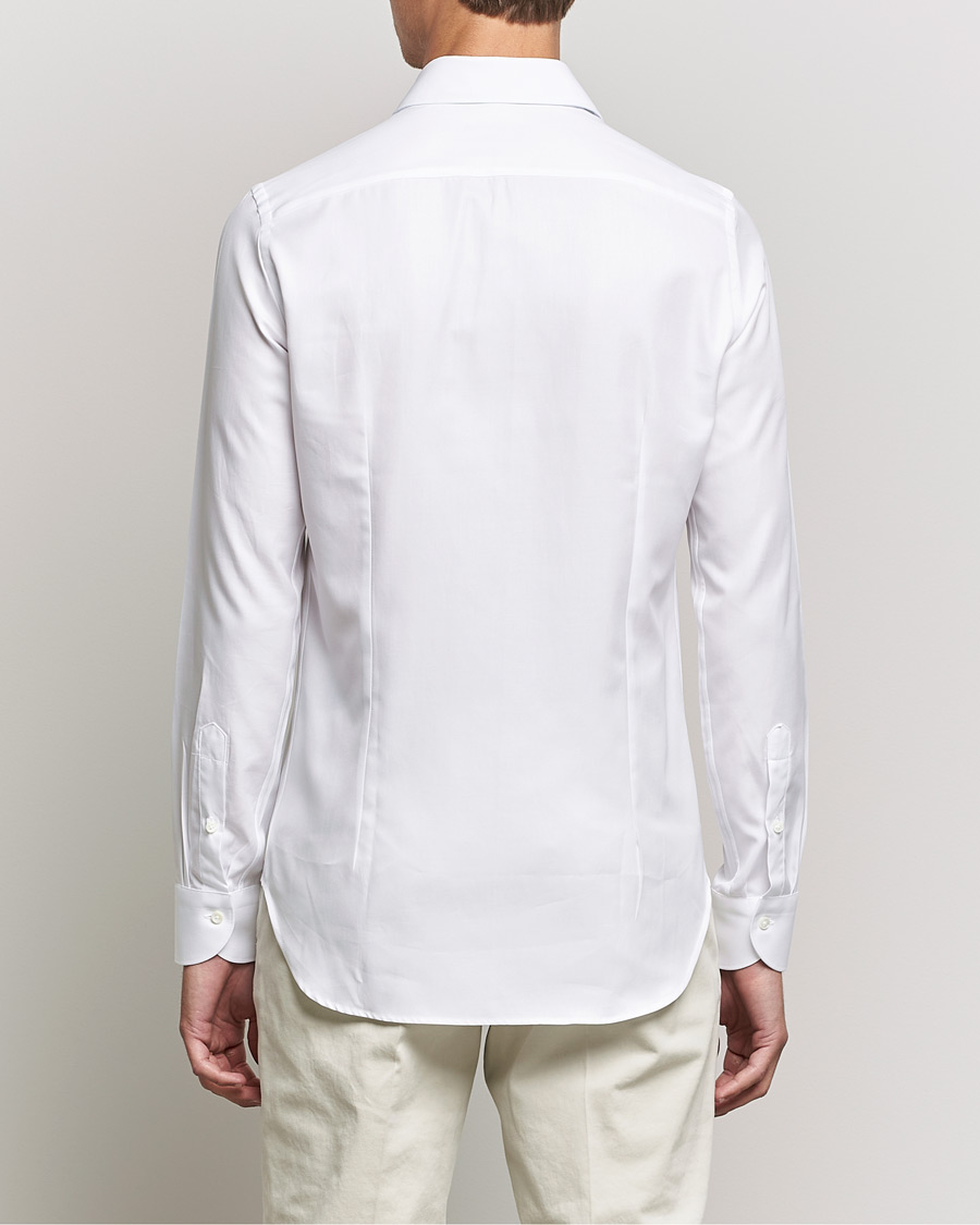 Hombres | Camisas | Canali | Slim Fit Cotton Shirt White
