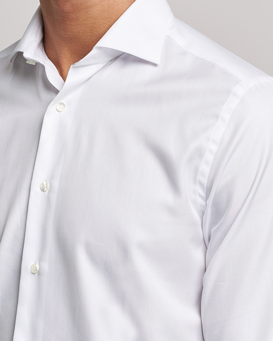 Hombres | Camisas | Canali | Slim Fit Cotton Shirt White