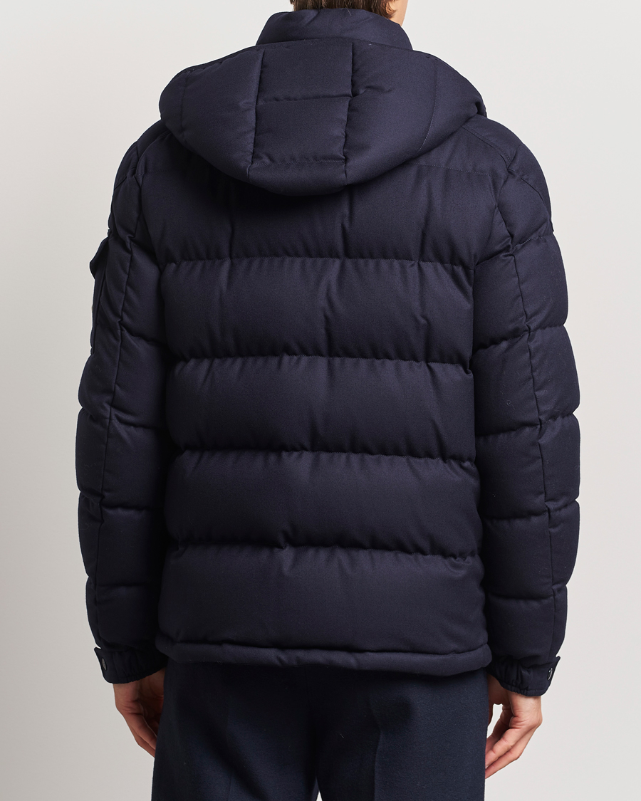 Hombres | Abrigos y chaquetas | Moncler | Montgenevre Flannel Down Jacket Navy