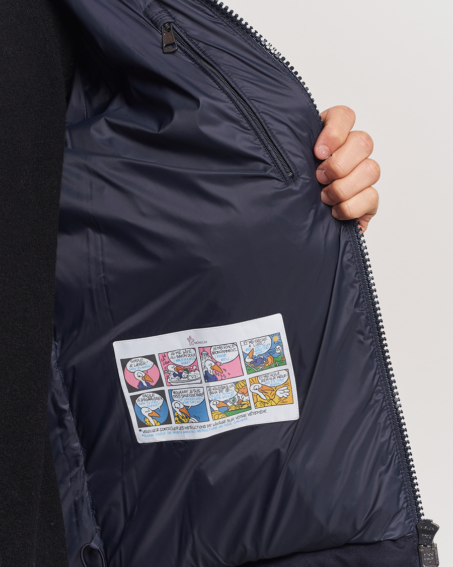 Hombres | Abrigos y chaquetas | Moncler | Montgenevre Flannel Down Jacket Navy