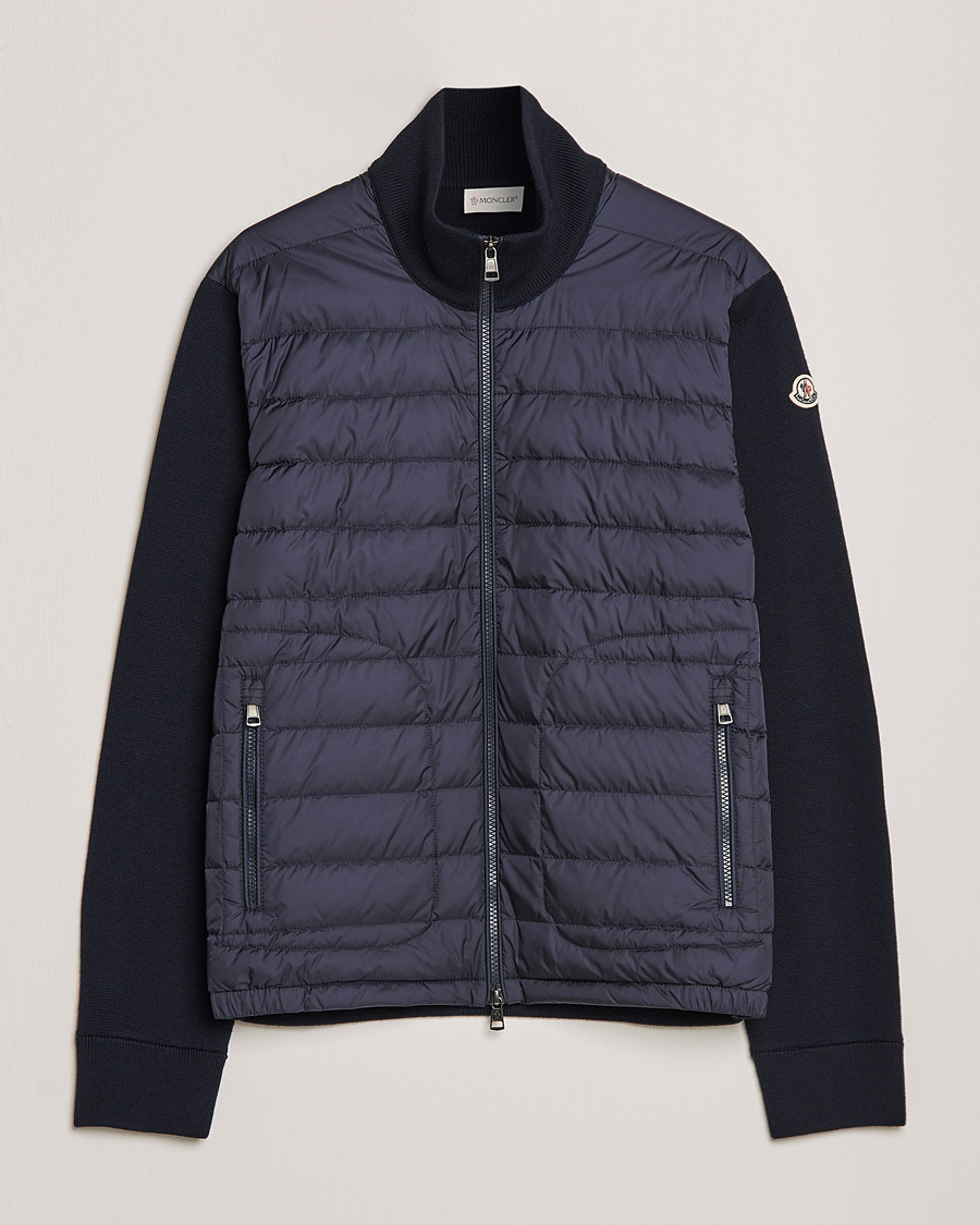 Hombres | Abrigos y chaquetas | Moncler | Hybrid Zip Cardigan Navy