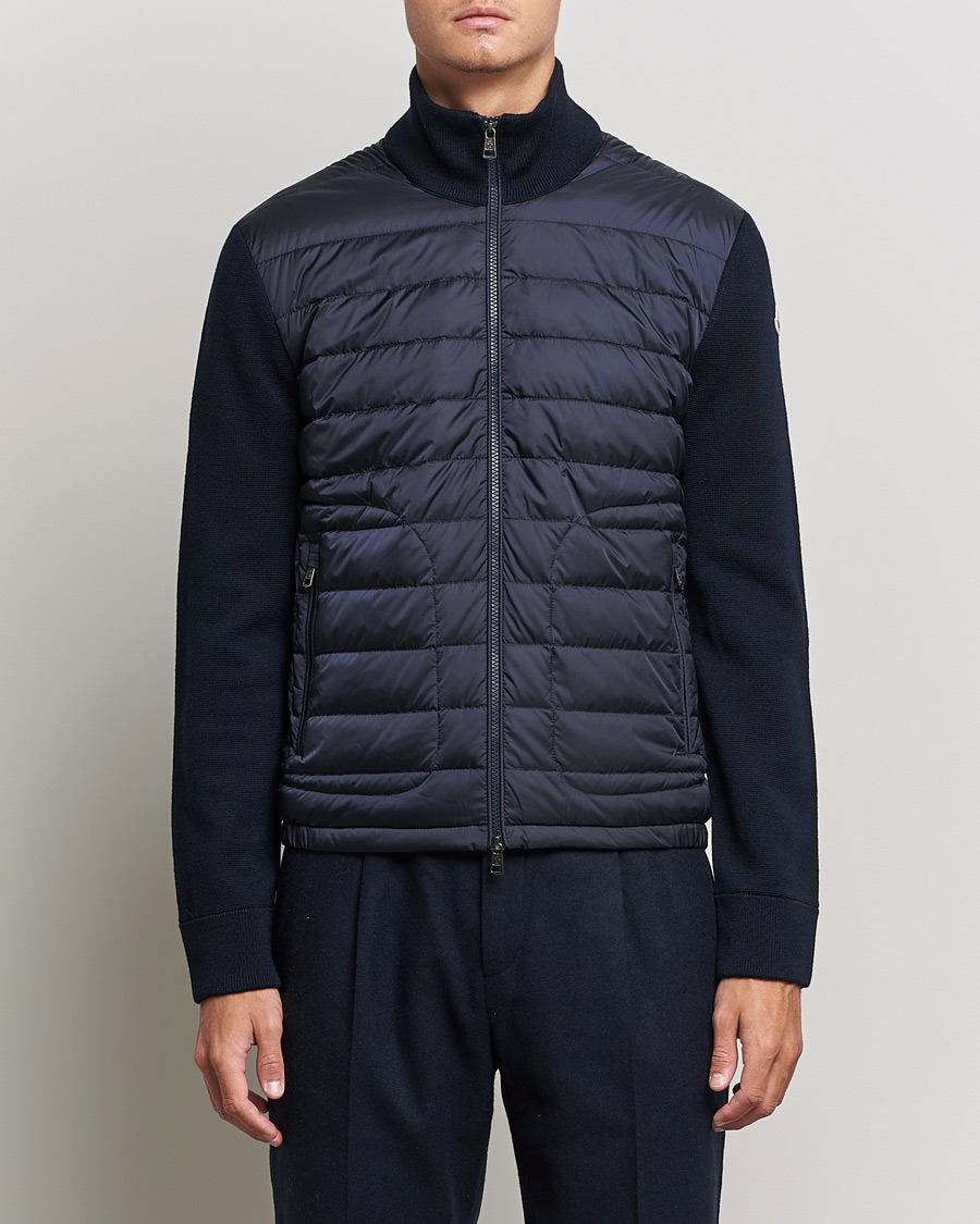 Hombres | Abrigos y chaquetas | Moncler | Hybrid Zip Cardigan Navy