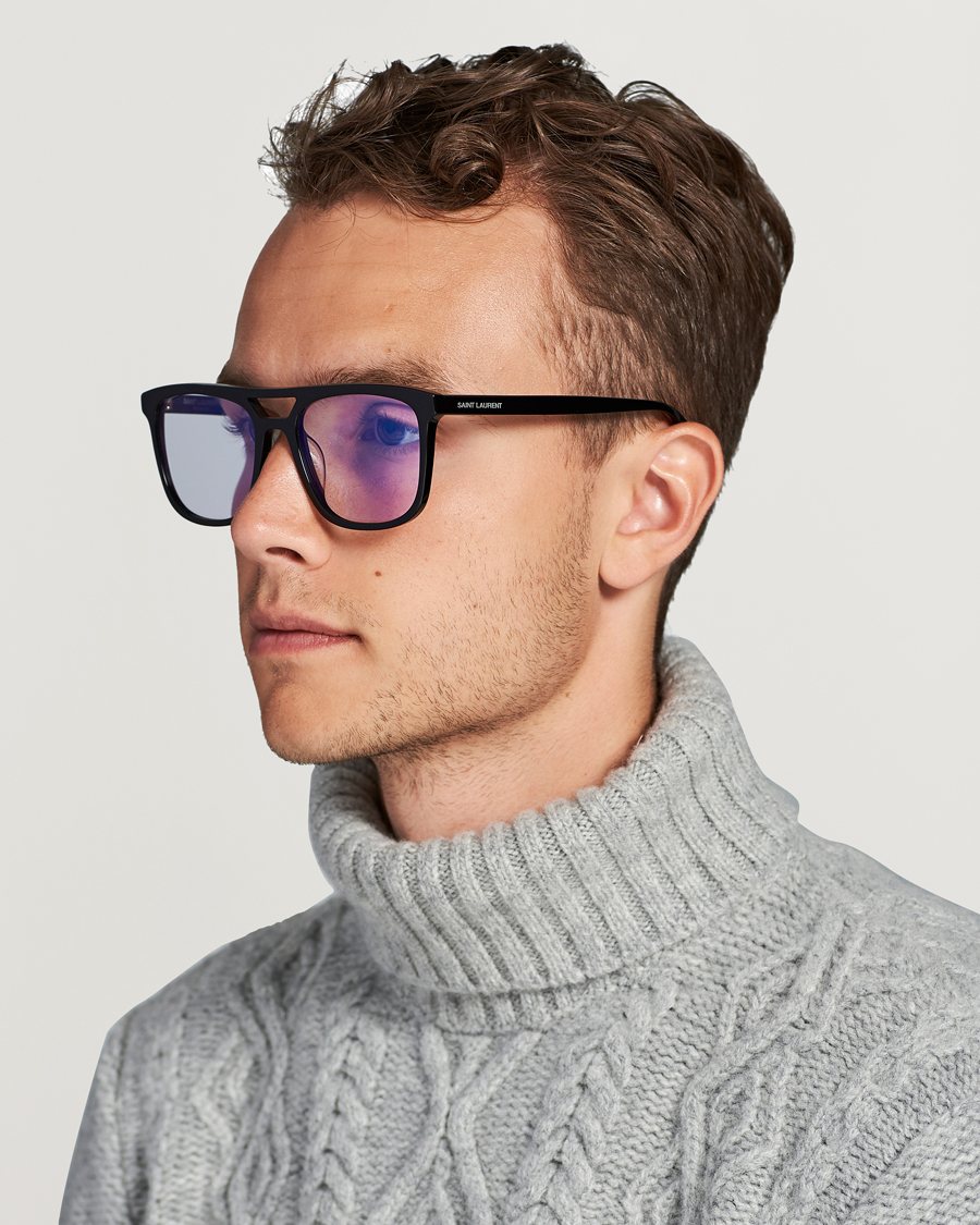 Hombres | Gafas de sol | Saint Laurent | SL 455 Photochromic Sunglasses Shiny Black