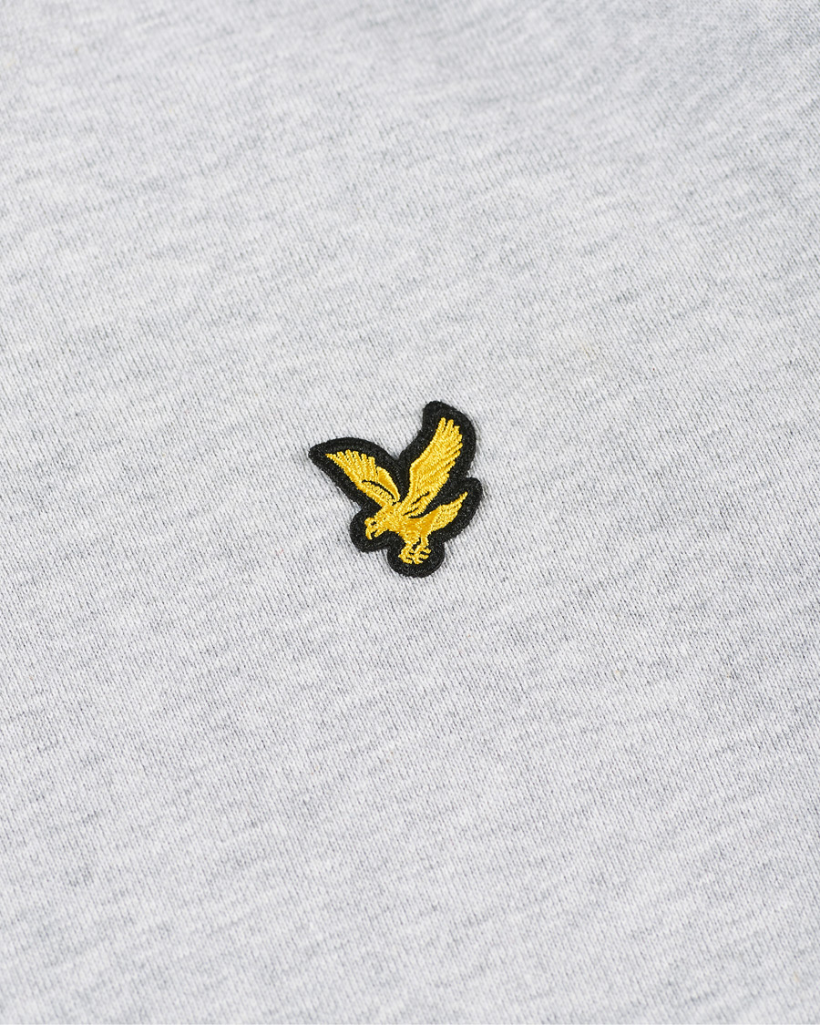 Hombres | Jerséis y prendas de punto | Lyle & Scott | Organic Cotton Pullover Hoodie Light Grey Melange
