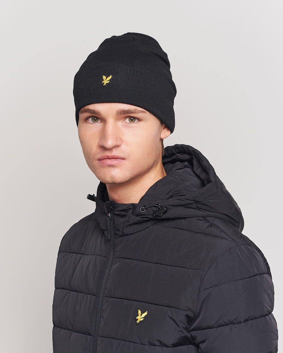 Hombres | Lyle & Scott Beanie True Black | Lyle & Scott | Beanie True Black