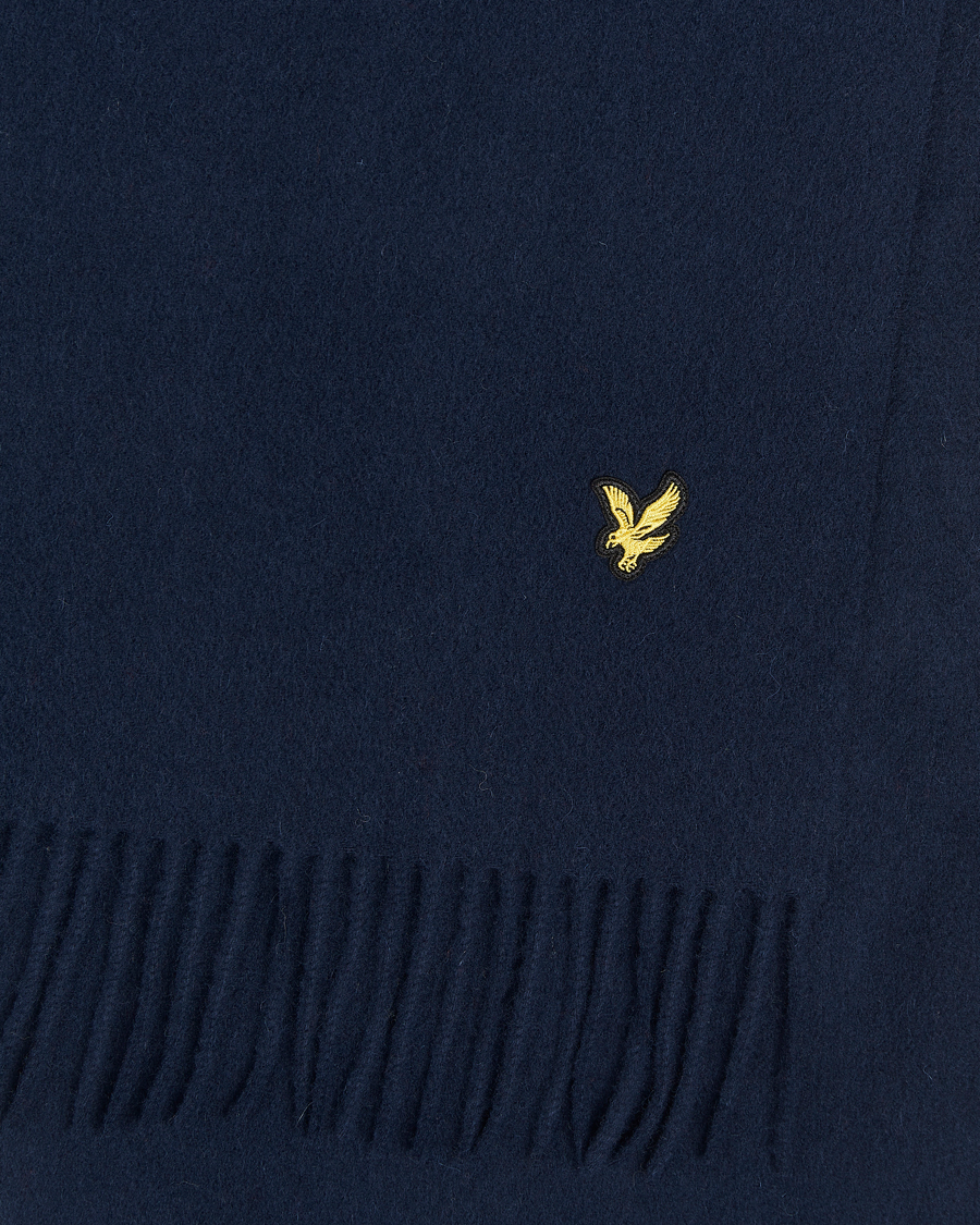 Hombres | Lyle & Scott Lambswool Scarf Dark Navy | Lyle & Scott | Lambswool Scarf Dark Navy
