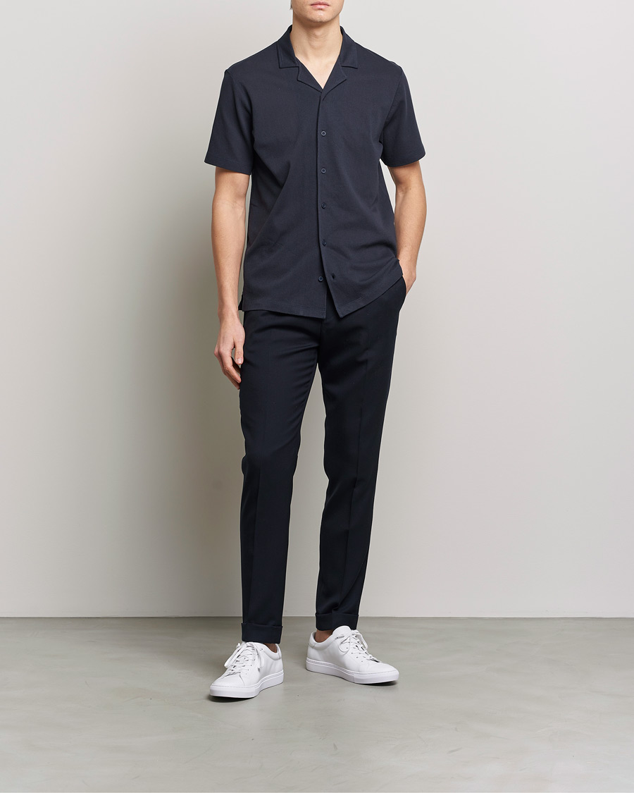 Hombres | Camisas | Sunspel | Riviera Resort Shirt Navy