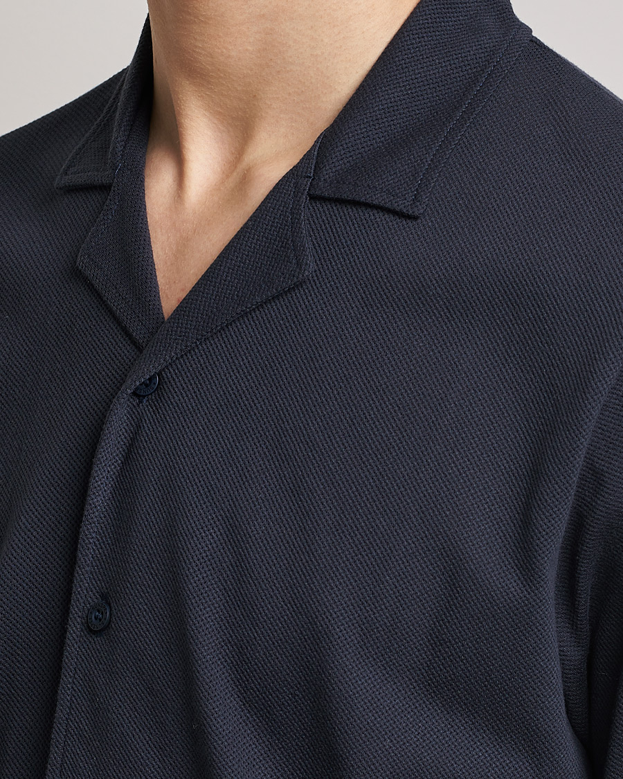Hombres | Camisas | Sunspel | Riviera Resort Shirt Navy